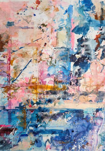 A Piece of my Space #17 van Lotta Sirén, Schilderij te koop op Singulart