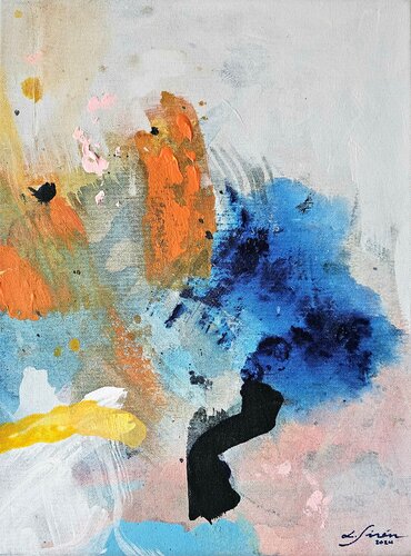 *INDISTINCT SHOUTING* di Lotta Sirén, Pittura in vendita su Singulart