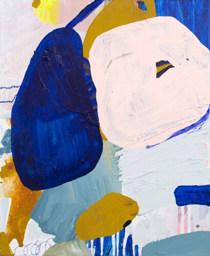 POTATO, PEAR, AND A PALE POMEGRANATE von Lotta Sirén, Malerei kaufen auf Singulart