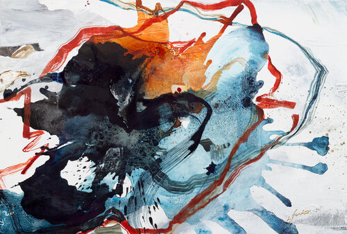 Soul Paths Clashing Into One di Lotta Sirén, Pittura in vendita su Singulart