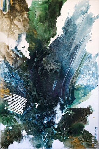 Breathing in a fresh forest van Lotta Sirén, Schilderij te koop op Singulart