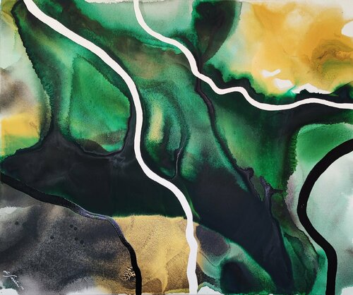 Deep diving di Lotta Sirén, Pittura in vendita su Singulart