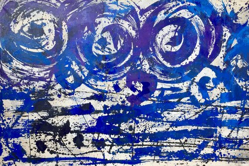 COLISIÓN DE PARTÍCULAS van Gabriela Lavezzari, Schilderij te koop op Singulart