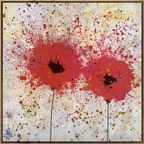 Dos Amapolas van Gabriela Lavezzari, Schilderij te koop op Singulart