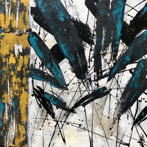 ZEN BAMBOO van Gabriela Lavezzari, Schilderij te koop op Singulart