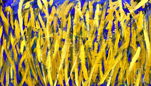 LAS PRADERAS DE POSEIDÓN ( posidonias ) par Gabriela Lavezzari, Peinture en vente sur Singulart