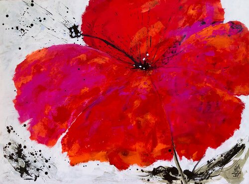 HIBISCO par Gabriela Lavezzari, Peinture en vente sur Singulart