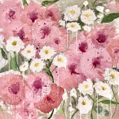 SWEET BLOOMS van Gabriela Lavezzari, Schilderij te koop op Singulart