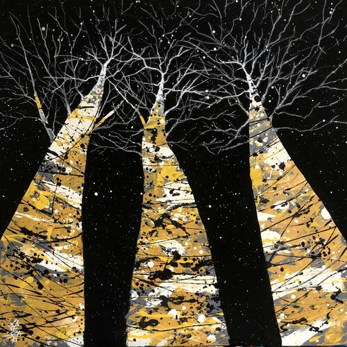 AS ÁRVORES E O INFINITO par Gabriela Lavezzari, Peinture en vente sur Singulart