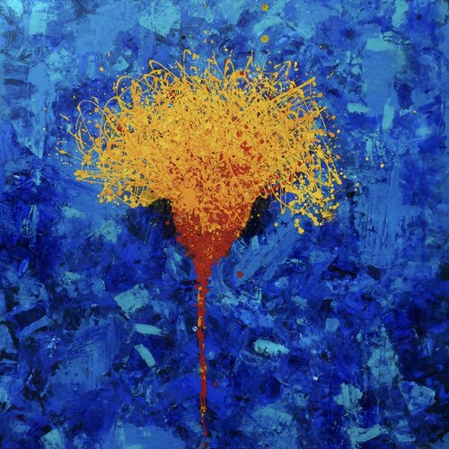FLOR de DIENTE de LEON par Gabriela Lavezzari, Peinture en vente sur Singulart