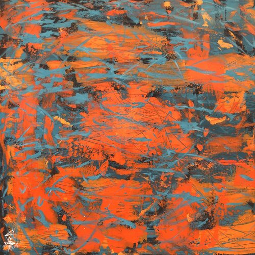 WATER and FIRE par Gabriela Lavezzari, Peinture en vente sur Singulart