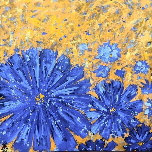 CHICORY par Gabriela Lavezzari, Peinture en vente sur Singulart