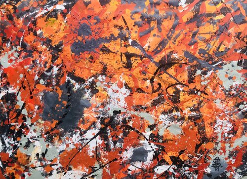 SUMMER SUNSET par Gabriela Lavezzari, Peinture en vente sur Singulart