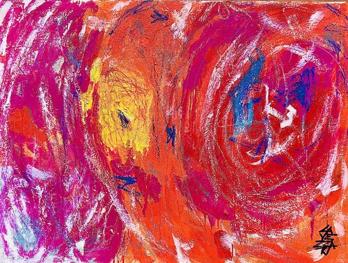 LOS NIÑOS QUE ESCRIBEN EN EL CIELO par Gabriela Lavezzari, Peinture en vente sur Singulart