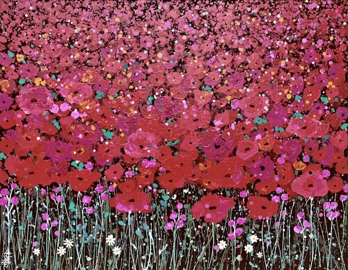 TIEMPO DE AMAPOLAS par Gabriela Lavezzari, Peinture en vente sur Singulart