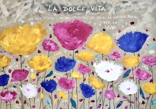 LA DOLCE VITA par Gabriela Lavezzari, Peinture en vente sur Singulart