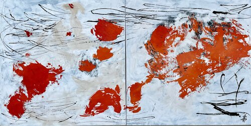 Synergy ( díptico ) par Gabriela Lavezzari, Peinture en vente sur Singulart