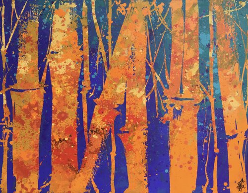 Thailand Bamboo di Gabriela Lavezzari, Pittura in vendita su Singulart