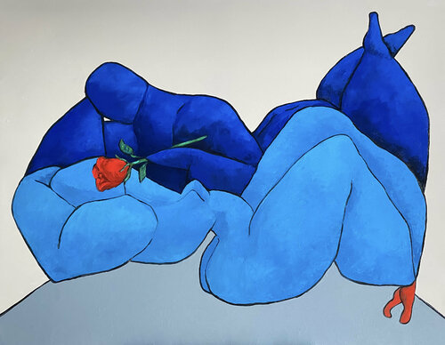 Lovers, my Valentine. van Ta Byrne, Schilderij te koop op Singulart