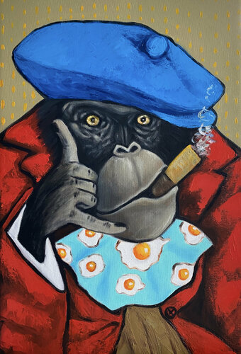 The Boss call me van Ta Byrne, Schilderij te koop op Singulart