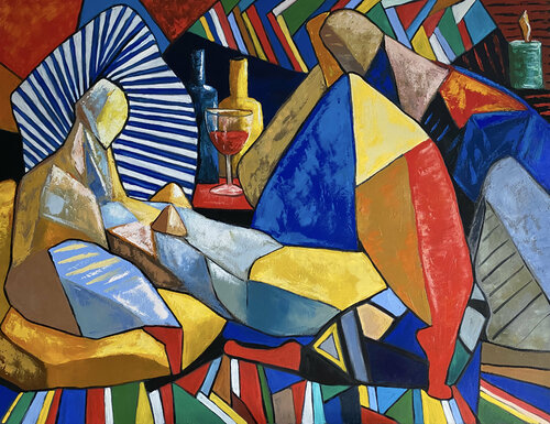 Goddess and friends di Ta Byrne, Pittura in vendita su Singulart
