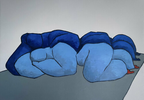 Lovers relaxing van Ta Byrne, Schilderij te koop op Singulart