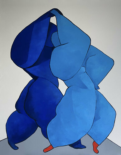 Lovers swaying to the music van Ta Byrne, Schilderij te koop op Singulart
