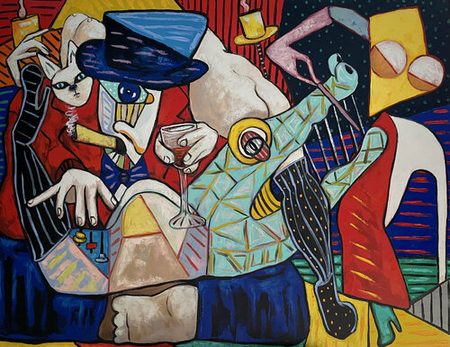 Crocodile rock van Ta Byrne, Schilderij te koop op Singulart