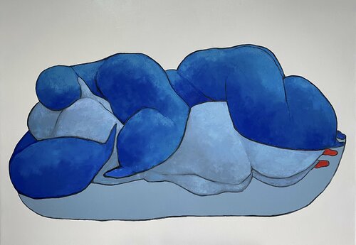 Lovers, you are always on my mind van Ta Byrne, Schilderij te koop op Singulart