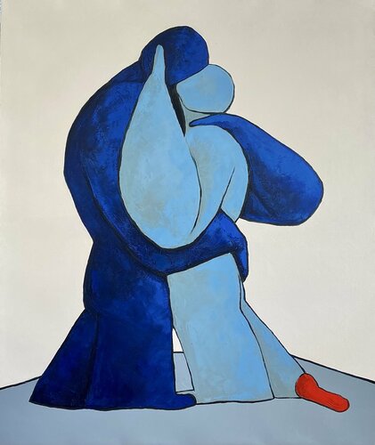 Lovers, hold me tight van Ta Byrne, Schilderij te koop op Singulart