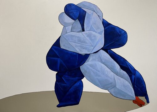 Lovers in a passionate embrace. Ta Byrne