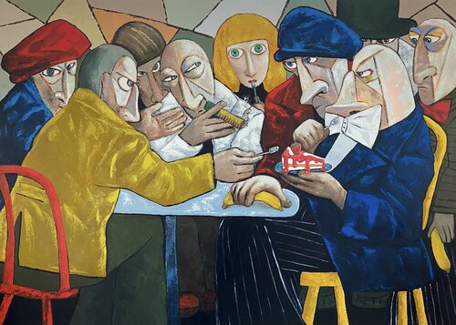Conspirators. di Ta Byrne, Pittura in vendita su Singulart
