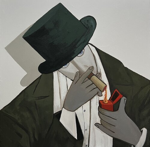 Conspirator dressed to kill. van Ta Byrne, Schilderij te koop op Singulart