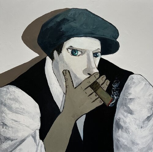 Man smoking cigar. Ta Byrne