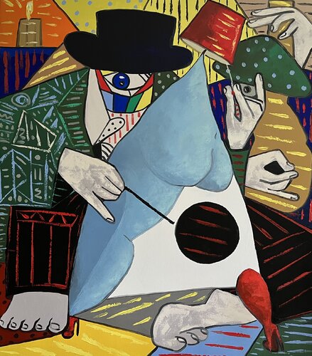 The violinist van Ta Byrne, Schilderij te koop op Singulart