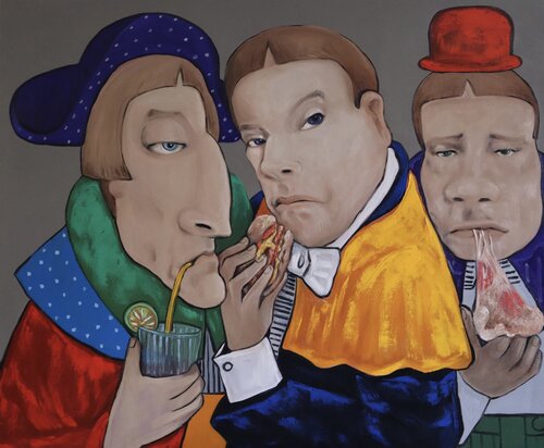 Blue eyes di Ta Byrne, Pittura in vendita su Singulart