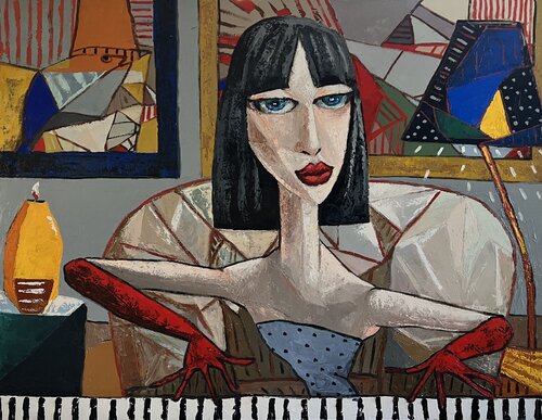 Piano player di Ta Byrne, Pittura in vendita su Singulart