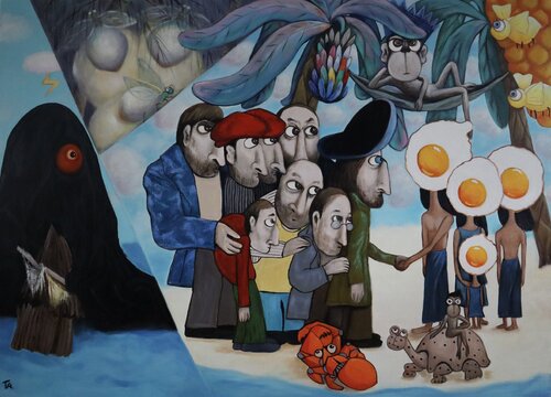 Egg Island van Ta Byrne, Schilderij te koop op Singulart