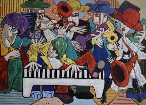 Red Hot Peppers di Ta Byrne, Pittura in vendita su Singulart