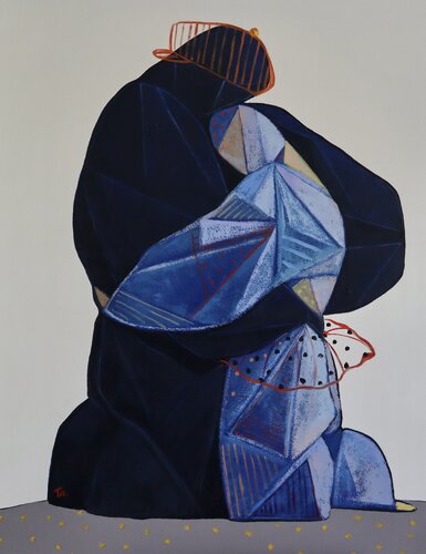 Lovers, My Funny Valentine (I was listening to Chet Baker) di Ta Byrne, Pittura in vendita su Singulart