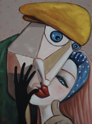 The Kiss van Ta Byrne, Schilderij te koop op Singulart