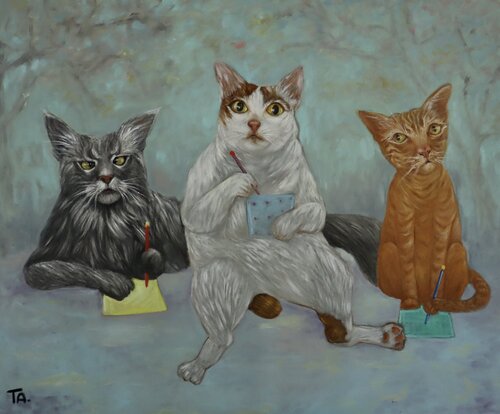 Jaguar, Karl and Peanut von Ta Byrne, Malerei kaufen auf Singulart