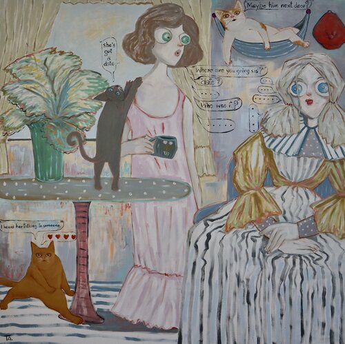 Sisters de Ta Byrne, Pintura a la venta en Singulart