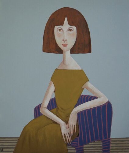 Brown eyes van Ta Byrne, Schilderij te koop op Singulart