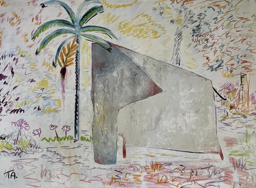 Ellie the Elephant by Ta Byrne, 회화 for Sale on Singulart