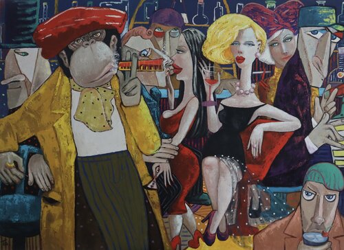 The Boss van Ta Byrne, Schilderij te koop op Singulart