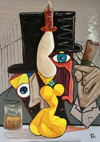 Mr Shifty relaxing van Ta Byrne, Schilderij te koop op Singulart