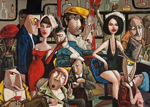 Harry's Bar de Ta Byrne, Pintura a la venta en Singulart