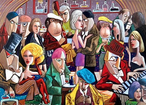 Bamboo Bar van Ta Byrne, Schilderij te koop op Singulart