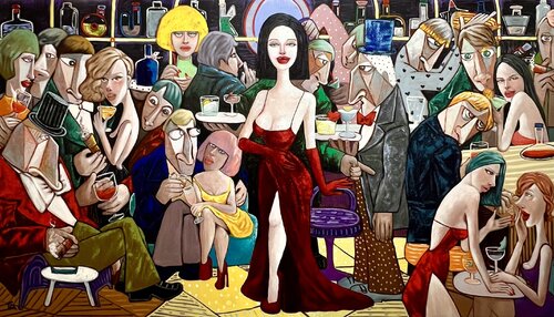 Lady in red Ta Byrne